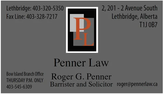R.G. Penner - Lawyer in Lethbridge, Alberta - Clearway Law