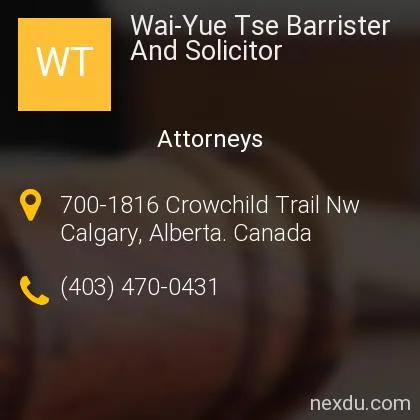 Wai-Yue Tse - Lawyer in Calgary, Alberta - Clearway Law